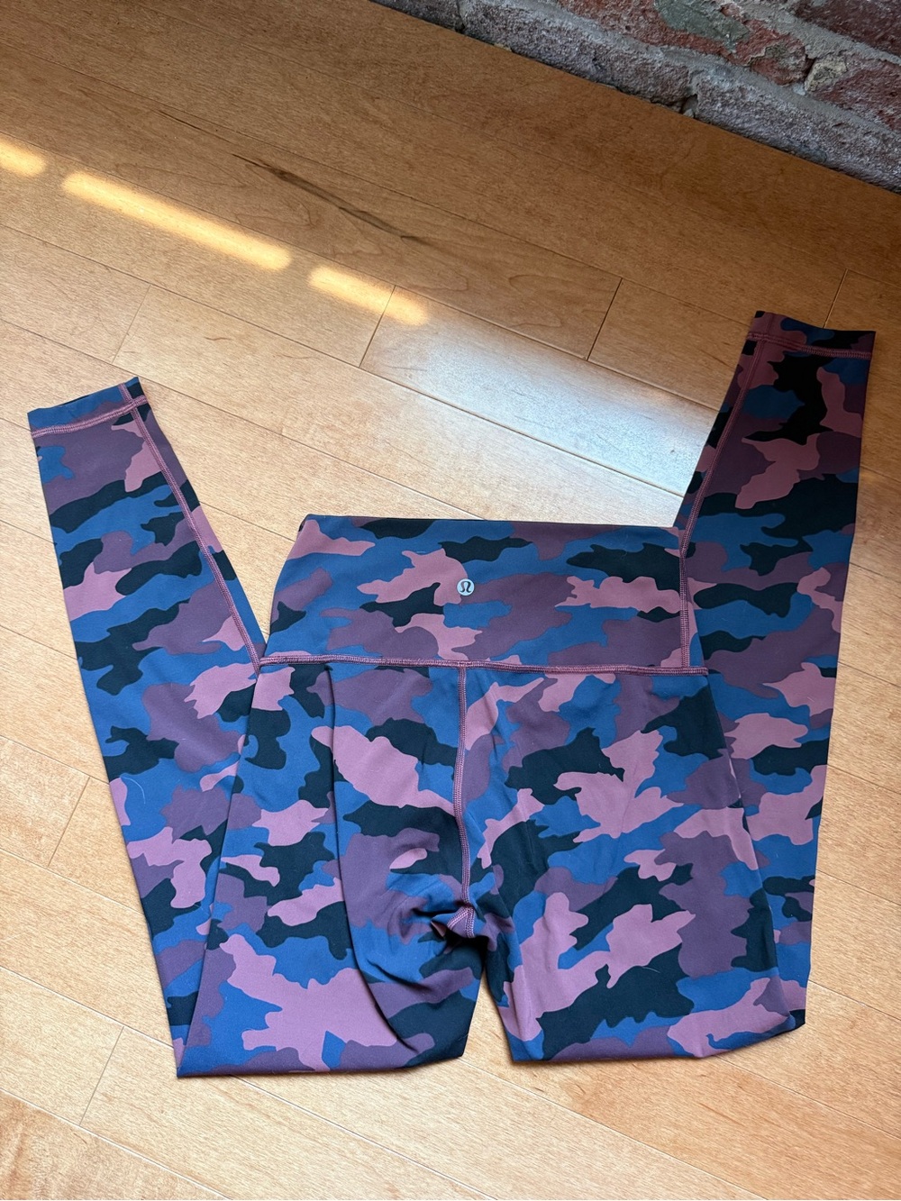 lululemon athletica Purple & Black Camo Athletic Leggings